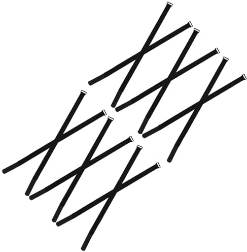 Abaodam Lot de 12 Sangles de Fixation Réglables pour Parasol de Jardin 25 MM X 600 MM Sangles Réutilisables Anti-Vent pour Parasol de Terrasse Accessoires Pratiques pour Maintien