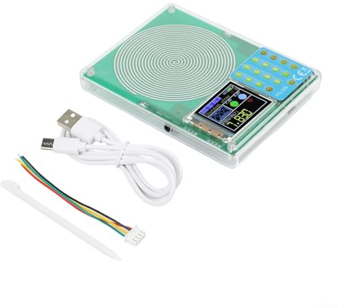 Generatore di segnale con funzione regolabile, sinusoidale da 0,01 Hz-200 kHz e uscita a 13 onde per Schumann Wave Research, alimentato da USB-C con display a colori TFT da 1,8 (modello a batteria)