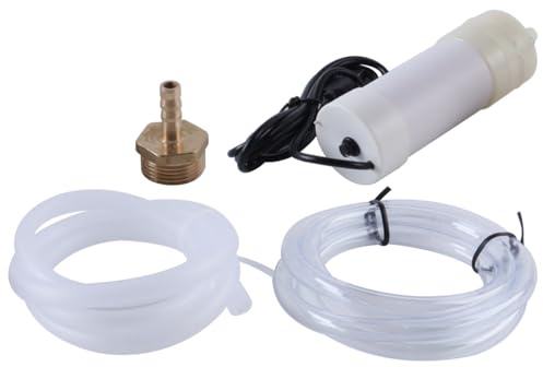 Riven Mini Electric Water Pump 5V 1.5A Self Priming USB Powered Vacuum Pump with 6mm Tube for Home Garden Aquarium (1 Meter)