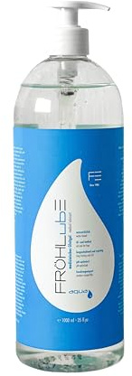 Fröhle FRÖHLubE Aqua Medizinisches Gleitgel, Transparent, Neutral, 1000ml