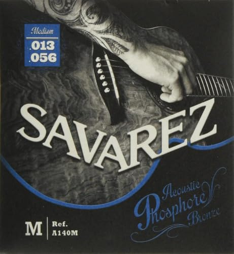 Savarez Saiten 668596 für Akustikgitarre Acoustic Phosphor Bronze Satz A140M Medium .013-.056