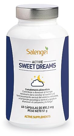 ACTIVE SWEET DREAMS - Con Valeriana, Lúpulo, Melisa y otros extractos de plantas |Apto para Veganos | 60 capsulas de 850,2 mg |