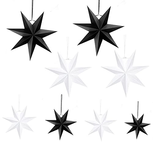 Miuno Papiersterne für Weihnachts Deko, Weihnachtspapiersterne, 25cm 40cm, Skandinavisch Papiersterne für Weihnachtsdekoration, Fensterdekoration,Advent,DIY (WWSS/wwss)