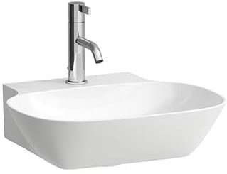 LAUFEN INO Handwaschbecken, 1 Hahnloch, ohne Überlauf, 450x410mm, H8153010001111, Farbe: Weiß