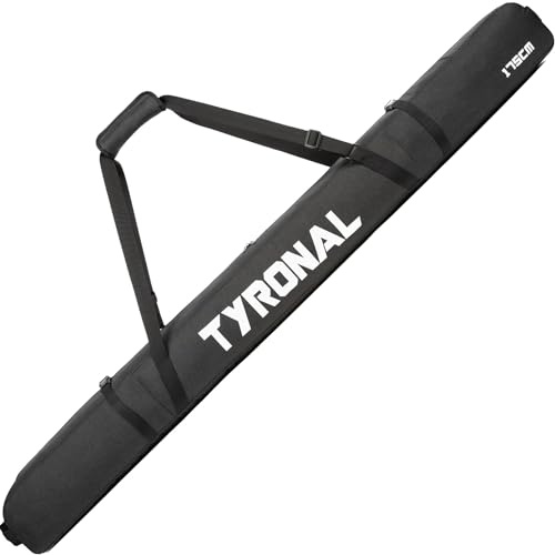 TYRONAL Ski Bag for Air Travel,Single Ski Carry Bag With Fully Padded