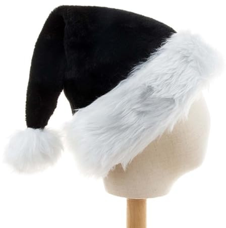KFZR Santa Hat Christmas For Adults Xmas Hats New Year Festive Party Supplies Holiday Unisex Velvet Comfort