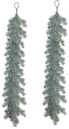 Odot Tannengirlande Weihnachtsdeko Künstliche Tannengirlande Weihnachtsgirlande Girlande Weihnachten, Weihnachten Rattan, Kamin Treppe Balkon Dekoration Innen Outdoor (G-110CM)