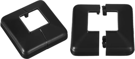 QUARKZMAN Cache-Poteau, 2 Pièces 40x40mm/1.6x1.6 en Plastique, Style Fendu, pour Couvrir La Base Du Poteau, pour Clôture, Escalier, Main Courante, Balcon, 100x100mm/4x4 (Au Total)