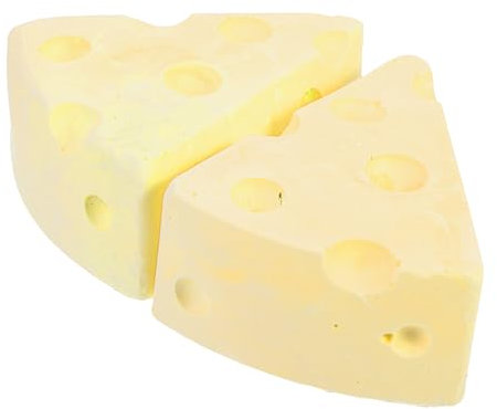 Supvox Bunny Guinea Pig Beißspielzeug 2 Stück Käse Molar Steine ​​für Haustiere Gesundheit Kauspielzeug