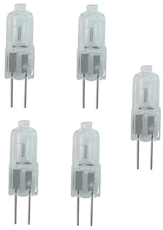JZLBBC 5PCS Halogen Capsule Bulb Lamp G4 Halogen Bulbs 24V 20W Replacement Warm White Dimmable,35W