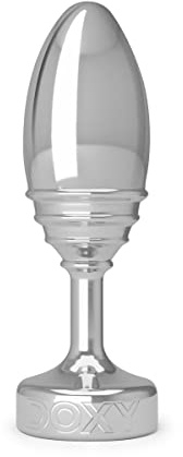 Doxy Geripptes Metall Butt Plug Magic Wand Aufsatz - Premium Schwerer Metall Anal Stimulator