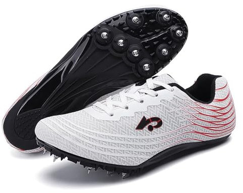 Zapatillas de Atletismo Profesionales con Clavos: Zapatillas de Running Transpirables, Zapatillas de Atletismo, Zapatillas de Malla Ligeras para Entrenamiento de Saltos
