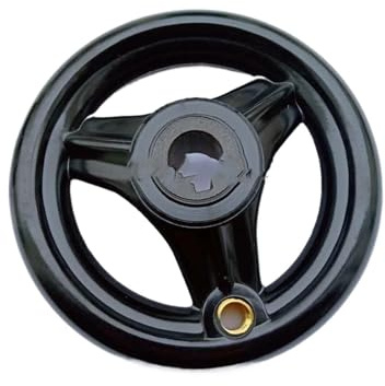 SHYEGUMUZA 1 Torno de fresadora Negra, Volante de radios CNC, 100/125/160/200/250mm(10x100mm 3keyway)