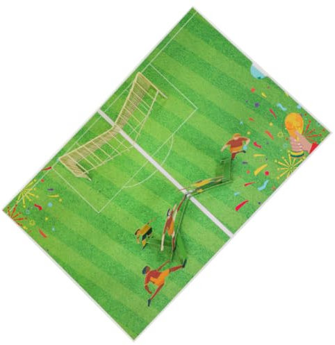GALPADA Pop-up-karte Cartoon-grußkarte Kompakte Geburtstagskarte Zarte Fußballkarte Kleine Schöne Festival-geburtstagskarte Multifunktionale Karte Für Festival-zubehör