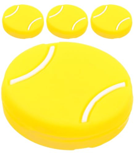 GARVALON Smorzatori da Tennis in Silicone 4 Pezzi a Forma di Pallina Ammortizzatori di Vibrazioni Piccoli per Racchetta Accessori Sportivi per Tennis per Comfort al Braccio e Riduzione
