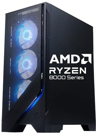msi Codex Z2 Gaming Desktop, AMD R7-8700F, RTX 5060Ti, 16GB DDR5, 1TB SSD