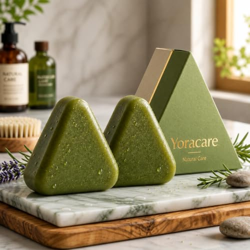 2026 New Yoracare Hair Soap, Korean Scalp Revival Bar, Natural Botanical Anti-Hair Loss Shampoo Bar – Gentle, Hydrating & Scalp-Friendly Herbal Care 3.71 Oz（2PCS）