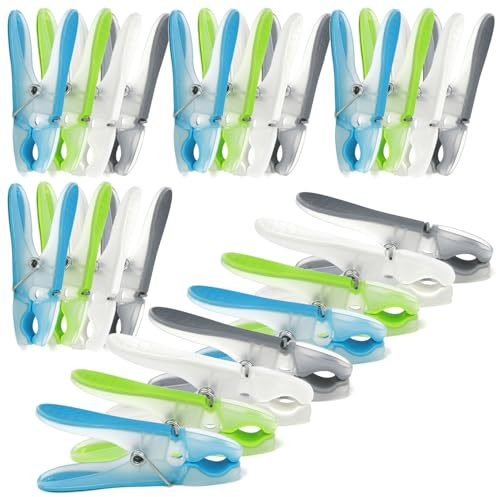 com-four® 24x Mollette Bucato Soft Grip ad Alta Tenuta