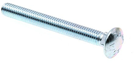 Prime-Line 9063761 Carriage Bolts, 3/8 in.-16 X 3-1/2 in., A307 Grade A Zinc Plated Steel (25 Pack)