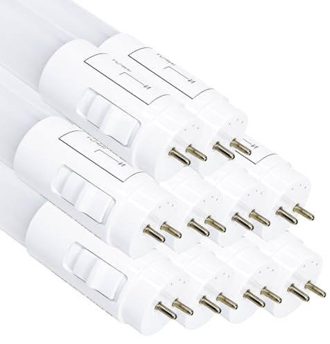 LED ATOMANT Lot de 10x Tube LED 60cm 9W, CCT (Sélecteur de Couleur Blanc Chaud, Neutre et Froid), 1100 Lumens, Starter LED inclu, T8 Standard