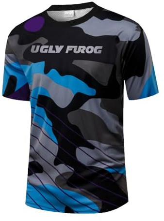 UGLY FROG Sport Cycling Element MX Jersey Enduro Cross Motorrad Motocross/MTB/Mountain Bike Wear Downhill Rundhals Shirt Herren Frühjahr Style X05M