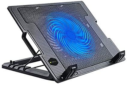 Techly 106244 Supporto per Notebook Fino a 17.3 con Sistema di Raffreddamento Nero