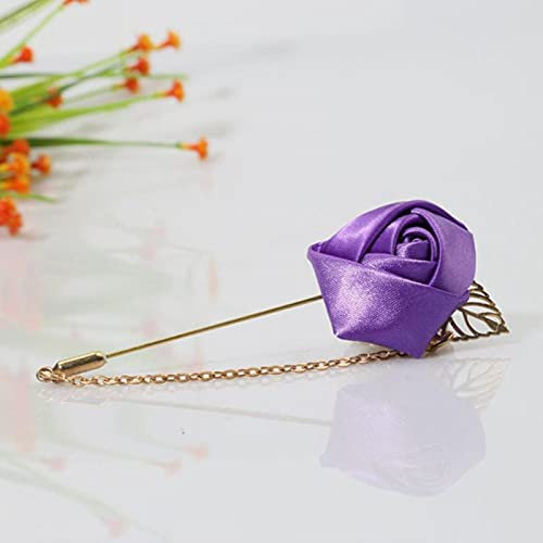 HCMA Männer & Frauen Rose Blume Blatt Mode Brosche Pin Blazer Anzug Revers Hochzeit Ansteckblume Charme Brosche Schmuck Kleidung Zubehör