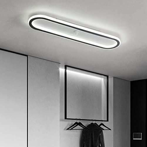 HMAKGG Plafonnier LED avec Détecteur de Mouvement, 6000K Éclairage de Plafond, Lumiere Moderne, Luminaires Intérieur pour Salon, Chambre, Cuisine (15W/30CM)