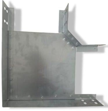 Generisch 90° Bogen Winkel verzinkt Kabeltrasse 150x60mm Kabelbahn Kabelrinne mit Deckel (1 x 150x60)