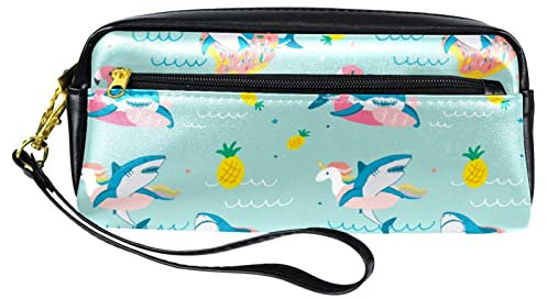 Briefpapier Tasche Flamingo Schwimmring Hai Bleistifttasche Praktischem Federtasche Tragbar Bleistift Beutel Für Teenager Erwachsene Studenten