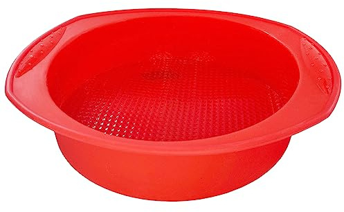 dility silikon kakform för bakning, extra stor 30 cm kakform, non-stick och snabb frigöring, silikon bakformar för ostkaka, regnbågstårta och kaka i lager.