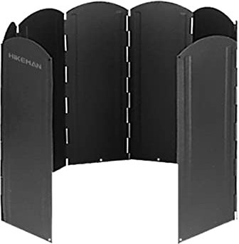 Ceolup Campingkocher Windschutz 8 Platten Outdoor Herd Windschutzscheibe Campingbrenner Windschutzscheibe Klappbar | Ultraleichter Outdoor-Kocher-Windschutz Für Camping-Picknick, Rucksackreisen