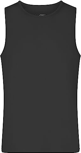 James & Nicholson Herren Funktions-Tanktop - Funktions-Top für Freizeit und Sport | Farbe: black | Grösse: 3XL
