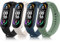 Tobfit 4 Pezzi Cinturino Solo per Xiaomi Mi Band 5/ Mi Band 6/Amazfit Band 5, Silicone Morbido Traspirante Colorati