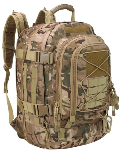 Miramrax Zaino Tattico Militare da Uomo, Sistema Molle Bug Out, 40L, 3 Giorni per Escursionismo, Mimetico, Sportivo