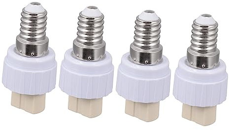 Gadpiparty 12 Stk e14 bis g9 Lampenfassung Lampenadapter Adapter Lampenfassung G9-Birne e14 zu g9 Basisadapter Lampenkonverter Lampenhalter Die Glühbirne Lampenkopf Steckdose Metall Weiß