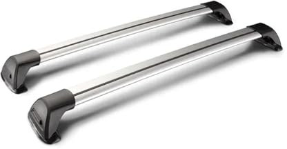 Coffre De Toit De Voiture pour Toyota pour Corolla pour Cross 2020-2024 pour Cerato pour Camion Ultra Silencieux Barre Toit Voiture Spécial Alliage D'aluminium Serrure Ceinture Galerie De Toit(A)
