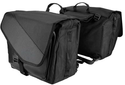 Motorrad-Seitentaschen Wasserdicht Motorrad Satteltasche schwarz Reisegepäck Packtaschen Seitentasche Universal