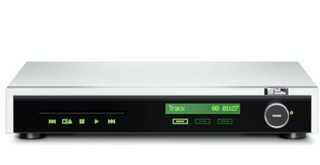 Fell Audio Fell Disc CD Player - British Made Flexible Connectivity with ESS ES9018K2M DAC for Optimum Sound Quality - Unique Modern Retro Design with Remote Control (Silver)