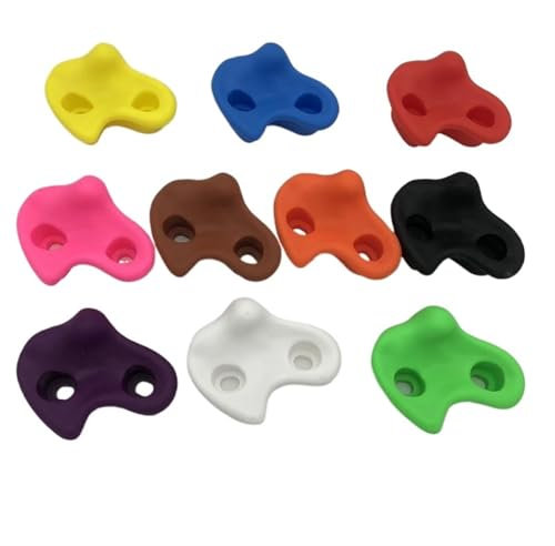 BDXMKS Klettergriffe 10Pcs Bunte Klettern Hält Indoor Outdoor Spielplatz Bauen Holz Wand Klettern Steine ​​Spielzeug