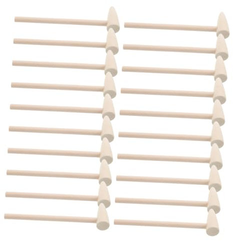 Sosoport 20stücke Holzhammer-Spielzeug Für Junge Mädchen Mini-hämmer Basteln Für Schlagspiele Lernspielzeug Zur Entwicklung Von Motorischen Fähigkeiten Und Koordination Kreatives DIY-spielz