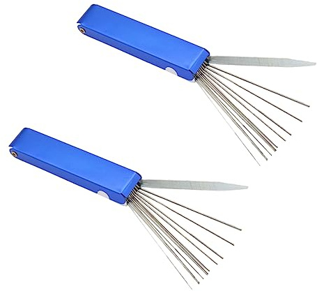 ABOOFAN 3pezzi Pulitore Aghi Per Carburatore Acciaio Inossidabile Strumenti Per Pulizia Ugelli e Passaggi Per Atv e Attrezzature Da Giardino