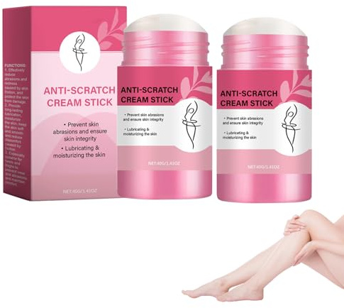 KUIRUNRX® Palo Antirozaduras, Bálsamo Antirozaduras en Barra, 2 PCS Crema Para Muslos Antifricción, Previene Eficazmente Rozaduras y Ampollas, para Muslos, Hombros y Pies