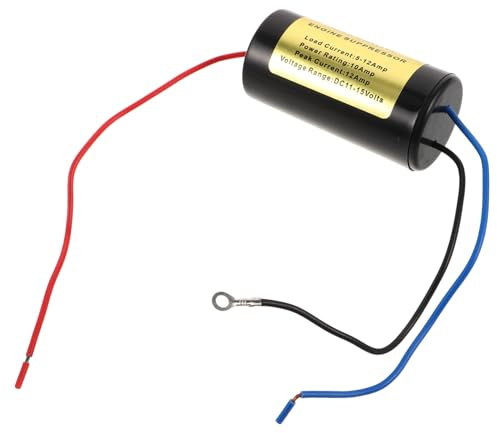 Artibetter Filtro Antirumore Auto 10 Amp Soppressore Motore Riduttore Rumore Alternatore Compatibile per Impianti Audio Veicoli Protezione Dispositivi Elettrici Guida Silenziosa