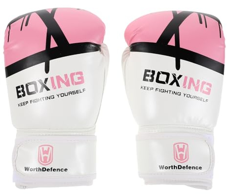 UKCOCO Guanti Da Boxe Per Ragazzo Ragazza Guanti Da Allenamento Per Kickboxing e Taekwondo Imbottitura in Schiuma Ad Alta Densità Supporto Per Polso Traspirante Per Principianti e Allenam