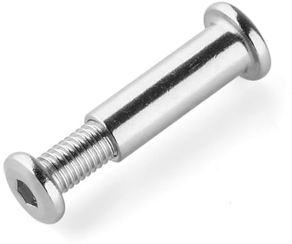 M10 304 Edelstahl flacher Sechskant-Innensechskant-Möbelniet-Verbindungsstück-Einsatz-Verbindungshülsen-Überwurfmutter(20mm)