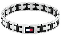 Tommy Hilfiger Jewelry Bracciale a Maglie da Uomo in Acciaio Inossidabile