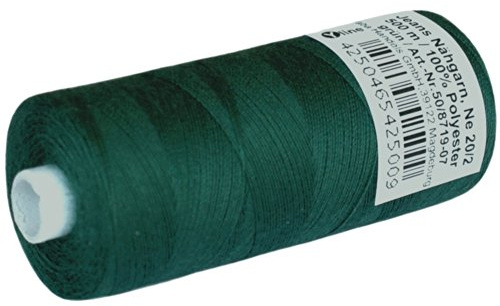 1 Stück Spule a. 500 m Jeans - Nähgarn, Jeansfaden grün, NE 20/2, 100% Polyester, Nähmaschinen Garn Garne, 2500-07