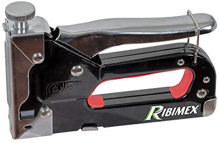 RIBIMEX PRAGRAM - Grapadora manual en set con clavos y grapas