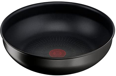Tefal Ingenio Unlimited, 26 cm großer Wok, stapelbar, abnehmbarer Griff, platzsparend, antihaftbeschichtet, Induktion, schwarz, L7637732